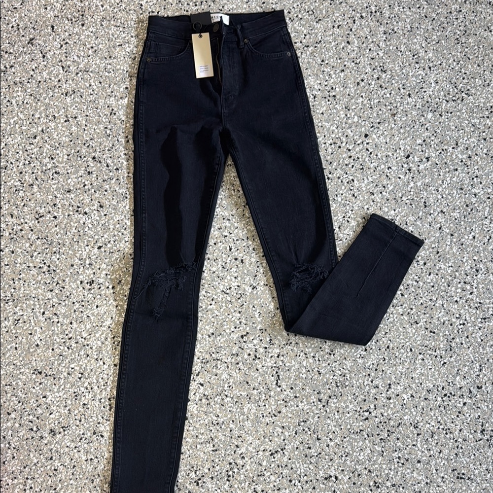 Women's Black Neuw Denim Marilyn Skinny Jeans